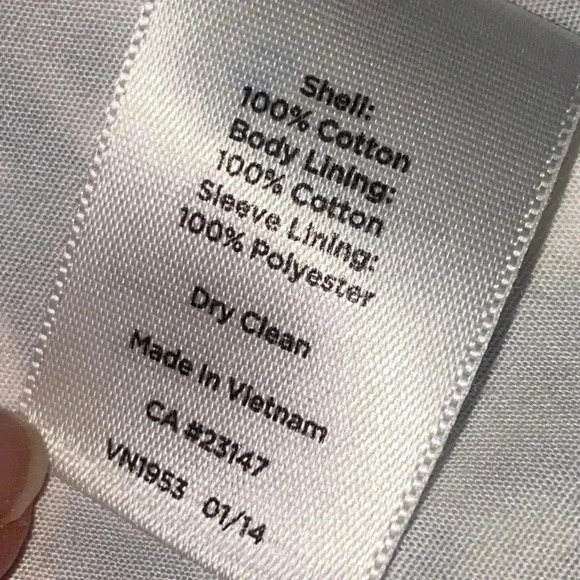 TALBOTS Navy Blue and White Blazer Like New - Picture 11 of 16